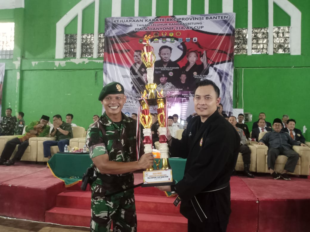 Kejuaraan Piala Danyonif 318/AY Cup Kejurwil Karate BKC Provinsi Banten Resmi Dibuka