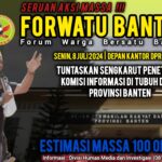 Sengkarut Penetapan Anggota KI di Banten, Forwatu Ancam Aksi Massa di Gedung DPRD