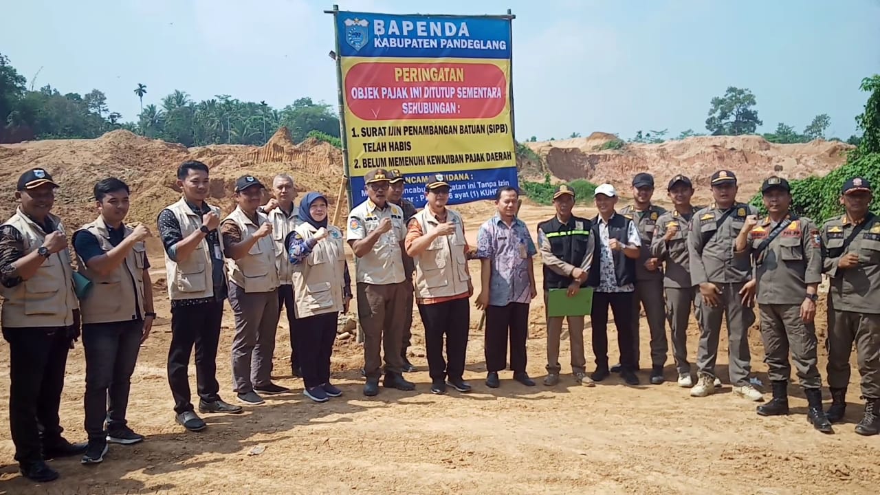 Pengusaha Galian C Tanah Urug di Pandeglang di Tutup Kerna Tak Bayar Pajak