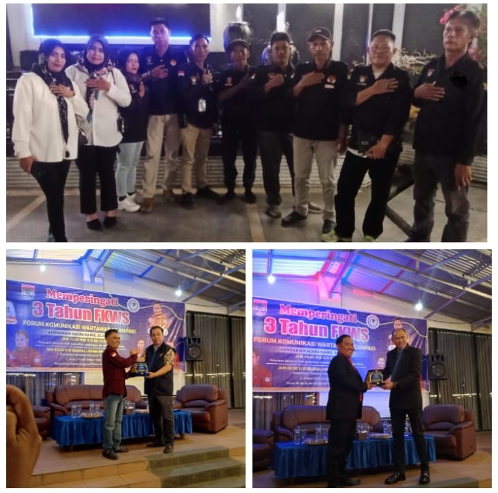 Pengurus DPC AKPI kabupaten Musi Rawas Hadiri Kegiatan Ultah FKWS Yang ke 3 tahun