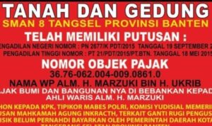Ahli Waris Sekolah SMAN Dalapan Tangsel Buka Suara Rakyat