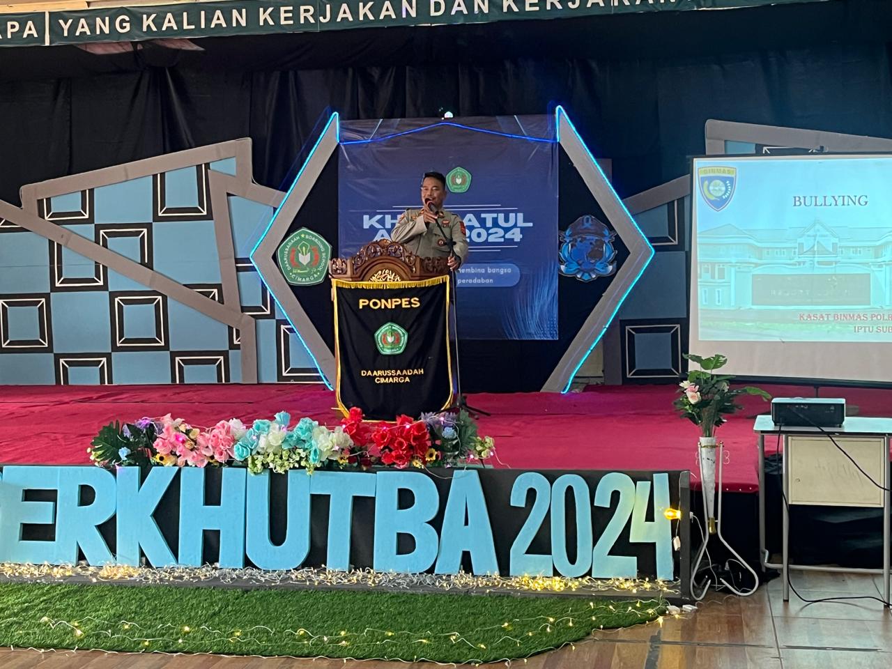 Sat Binmas Polres Lebak Laksanakan Sosialisasi dan Penyuluhan di Ponpes Modern Darussa’adah Cimarga