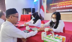 Semarak 79 Hut RI Dan Hari Pengayoman tahun 2024, Lapas Rangkasbitung Gelar Cek Kesehatan