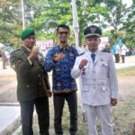 Kades Sangiangtanjung Hapid Jurkoni Serta Jajarannya Hadiri Upacara HUT RI Ke-79 di Kecamatan Kalanganyar