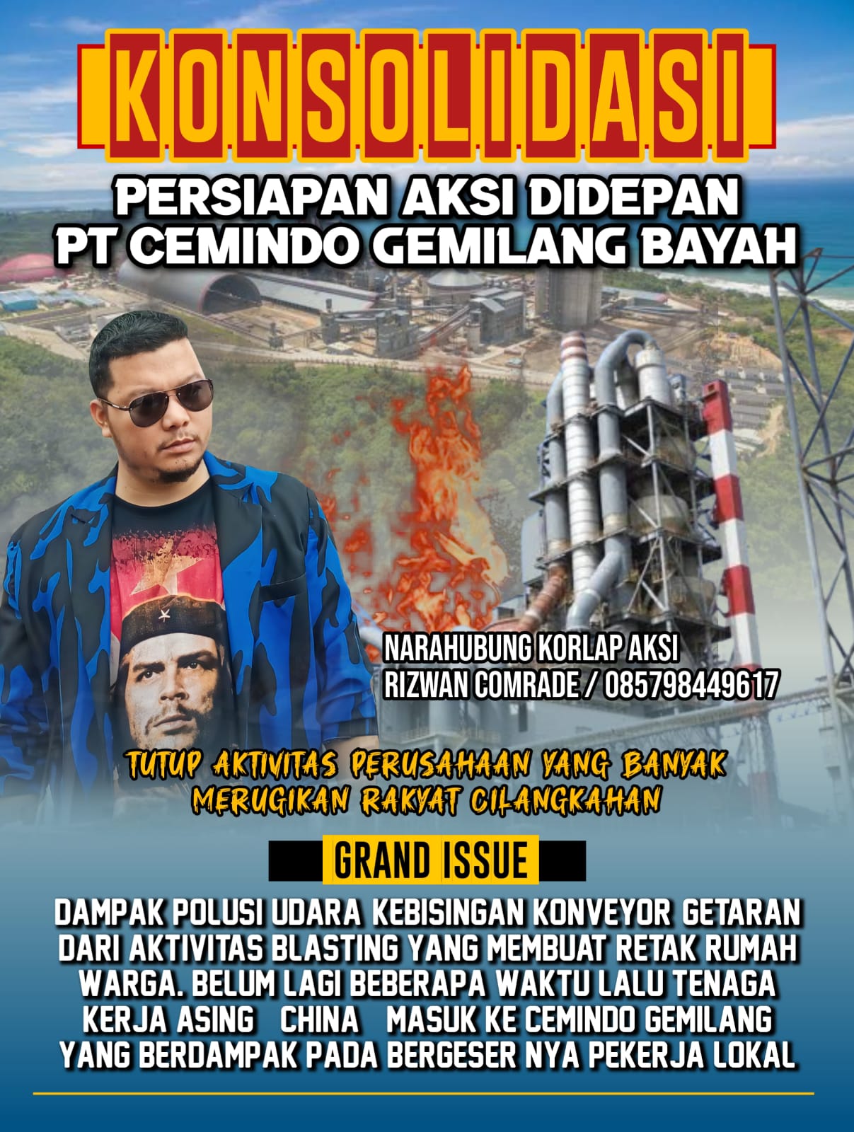 Konsolidasi Persiapan Aksi di Perusahaan Objek Vital Nasional PT Cemindo Gemilang Bayah Konsolidasi Persiapan Aksi di Perusahaan Objek Vital Nasional PT Cemindo Gemilang Bayah