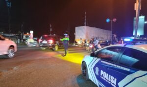 Ciptakan Rasa Aman, Satlantas Polres Kediri Tingkatkan Patroli Blue Light dan Pengaturan Lalu Lintas Malam Hari