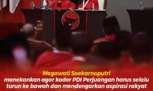 Ketua Umum PDI Perjuangan Megawati Soekarnoputri meminta seluruh kader untuk selalu menjaga kedisiplinan