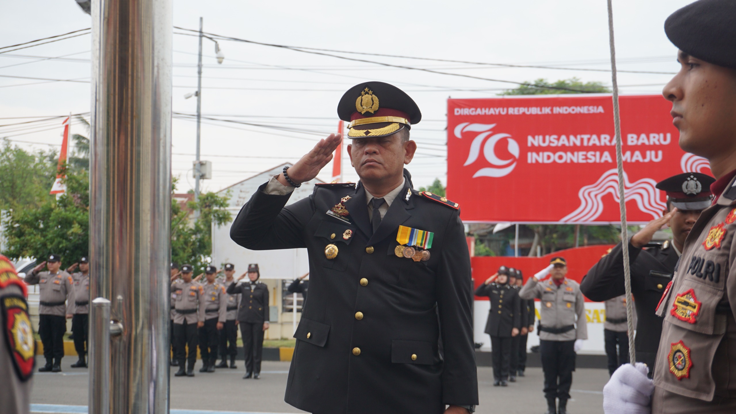 Polres Lhokseumawe Gelar Upacara Peringatan HUT RI ke-79