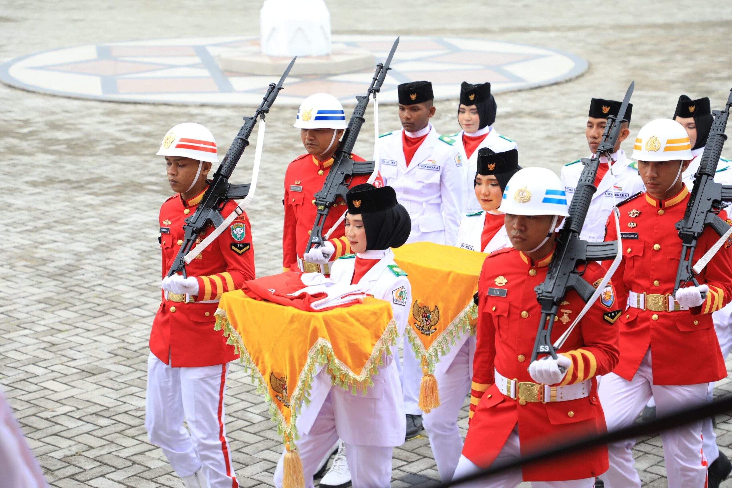 Mahyuzar Irup Upacara HUT RI ke-79 Pemkab Aceh Utara