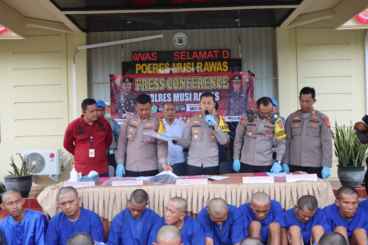 Polres Musi Rawas Raih Peringkat Kedua Pengungkapan Kasus Operasi Sikat ll Musi 2024 Se-Sumatera Selatan