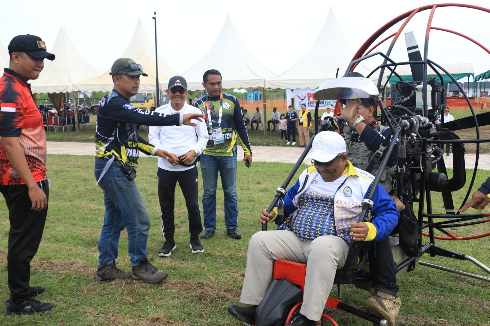 Pon XXI Aceh Sumut, Cabor Aerosport Paramotor Resmi Dibuka