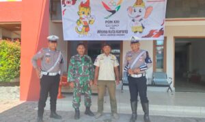 Satlantas Polres Lhokseumawe Kawal Ketat Tim Atlet PON XXI Aceh-Sumut Menuju Lokasi Pertandingan