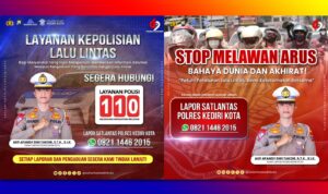 Ini Nomor Pengaduan Lalu Lintas Satlantas Polres Kediri Kota, Catat !