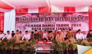 Pasangan Yoppy-Rustam Hadiri Istighosah dan Doa Bersama di Polres Lubuk Linggau