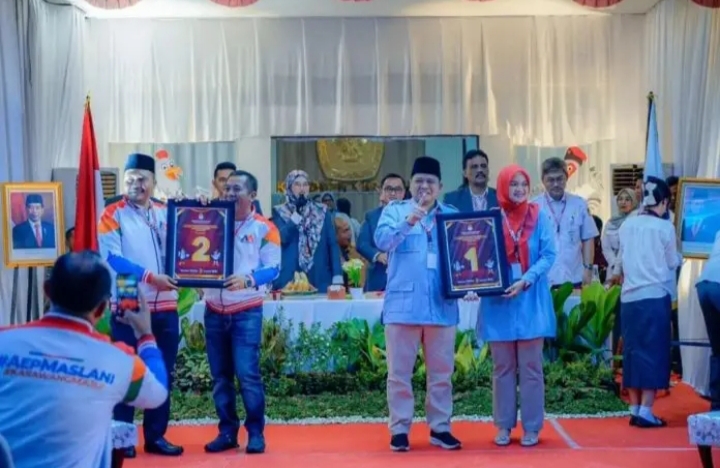 Komisi pemilihan umum (KPU) Karawang Gelar Penetapan Nomer Urut Pasangan Calon Bupati dan wakil Bupati 2024