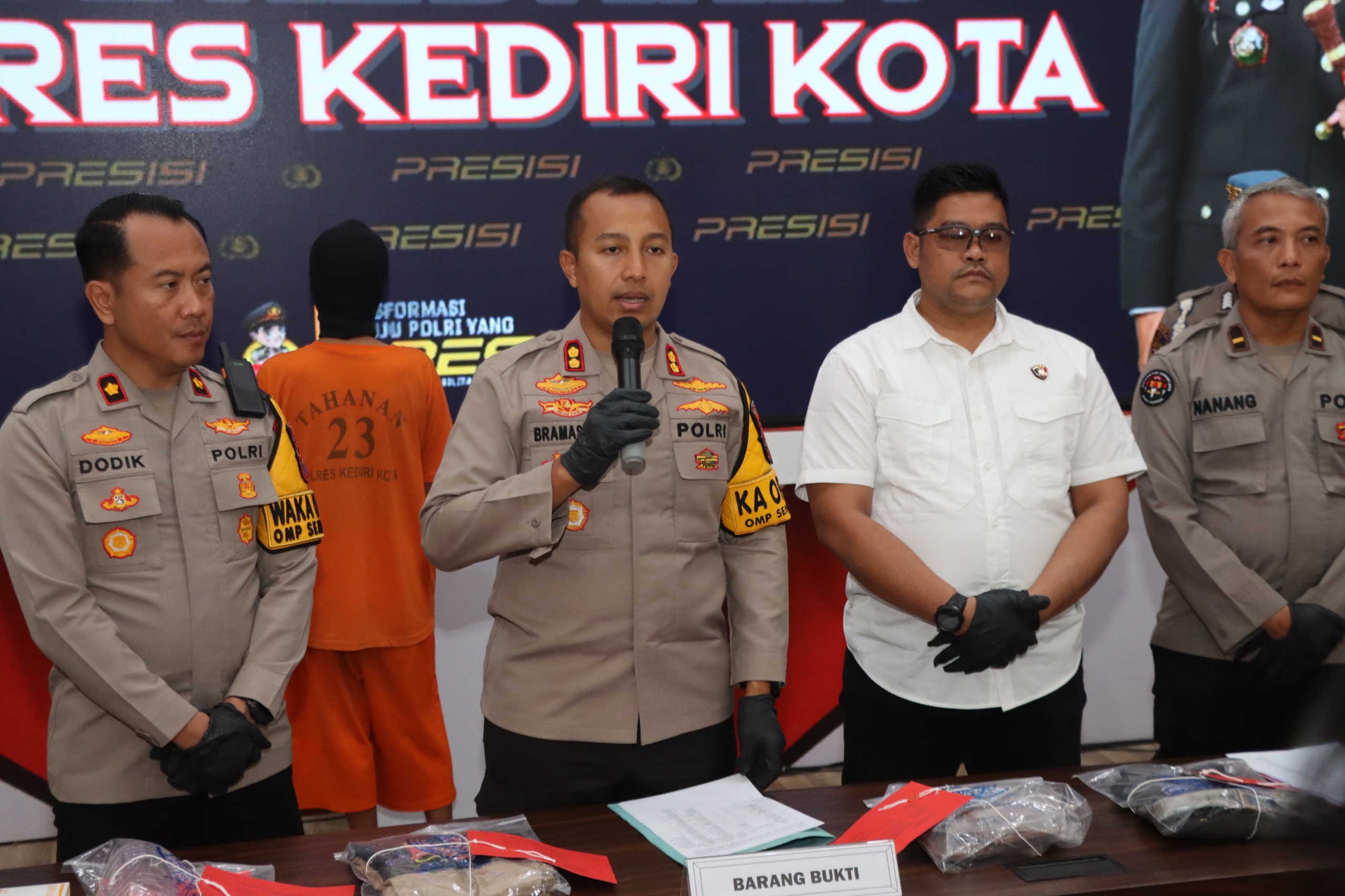 Sempat Kabur Beberapa Hari, Pelaku Kekerasan Hingga Tewas di Balowerti Diringkus Polres Kediri Kota