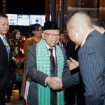 KH.Maruf Amin Di Sambut Mentri Kehutanan Dan Mentri Pertanian