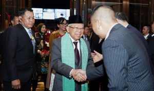 KH.Maruf Amin Di Sambut Mentri Kehutanan Dan Mentri Pertanian