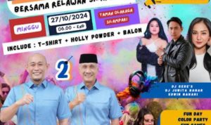 Guna Mendukung Yoppy-Rustam, Relawan Silampari Adakan Acara Bertajuk Color Day dan Akan Dibanjiri Doorprize Menarik