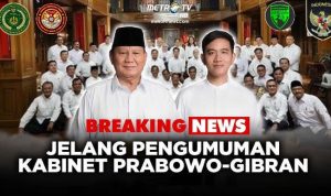 Presiden Prabowo Umumkan Kabinet Merah Putih di Istana Kepresidenan