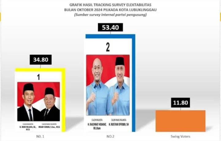Survey Partai Pengusung Elektabilitas Rachmat Hidayat Dan Rustam Effendi 5340 Persen