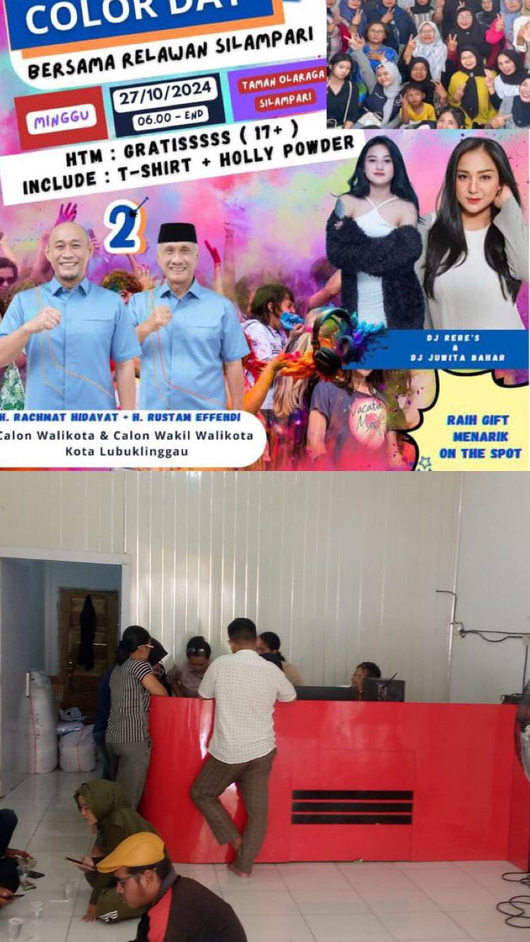 Posko Relawan Silampari : Pendaftaran Acara Colour Day Ditutup Hari ini.