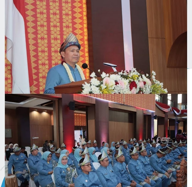Dihadiri PJ Gubernur , Istimewa Paripurna DPRD HUT 23 Berlangsung khidmat