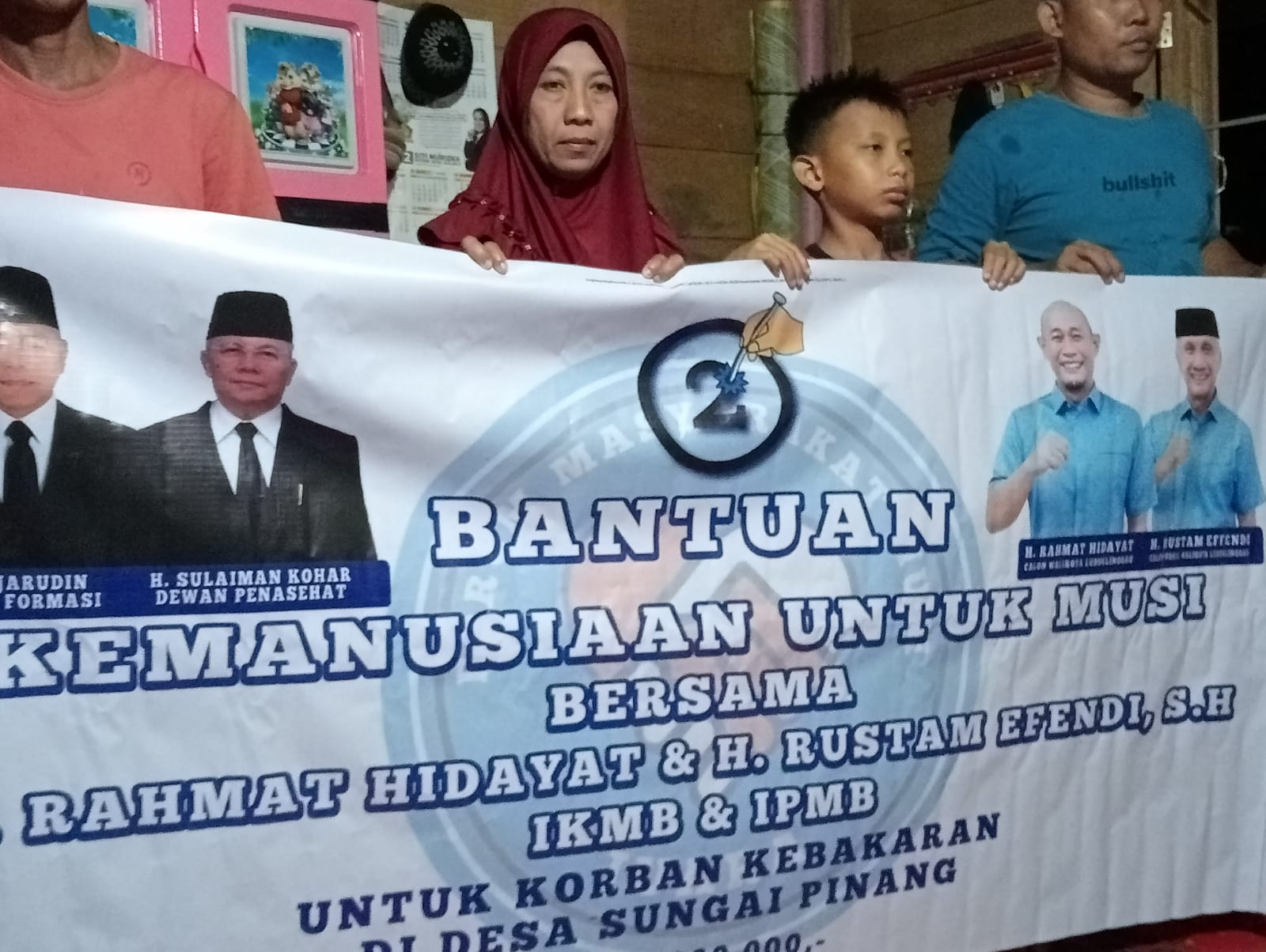 Formasi JUARA, Berikan Bantuan Kepada Korban Kebakaran Desa Sungai Pinang