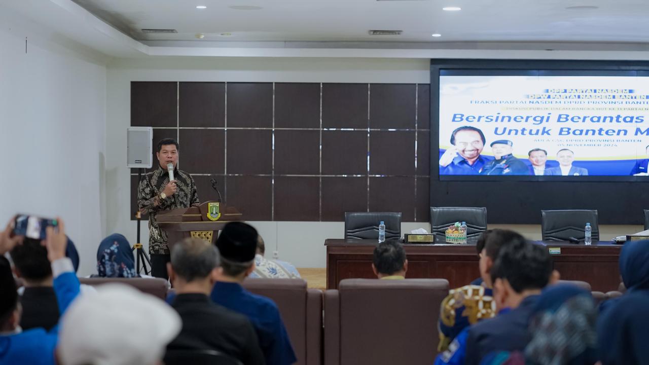 Fraksi Partai Nasdem DPRD Provinsi Banten Gelar Diskusi Publik ‘Bersinergi Berantas Korupsi untuk Banten Maju’