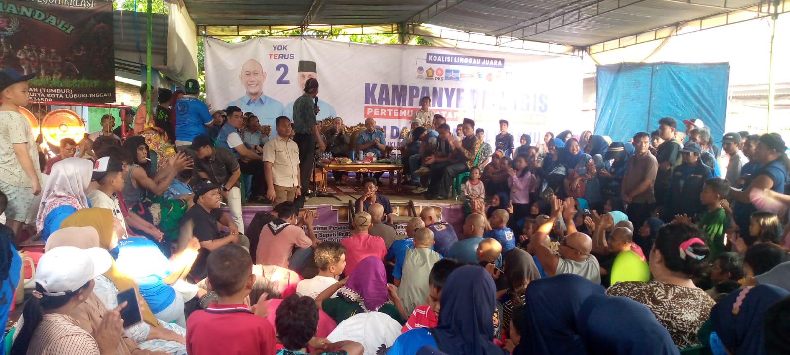 Atusias Ribuan Warga Taba pingin, padati Tempat Kampanye Yoppy – Rustam