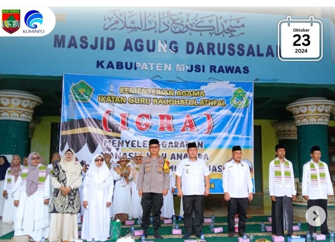 PLT asisten pemerintahan dan kesra hadiri manasik haji raudhatul athfal se-Kabupaten musirawas tahun 2024