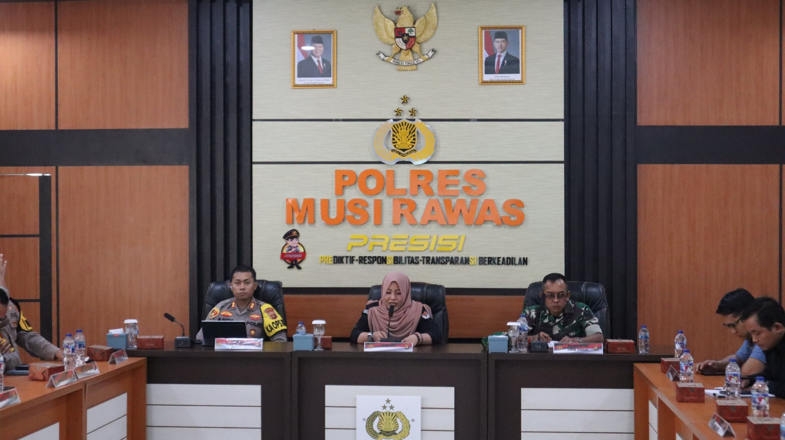 Mantapkan Persiapan Debat Publik Ke-2 Calon Bupati – Wabup, Polres Musi Rawas Bersama Stakeholders Terkait Gelar Rapat Koordinasi