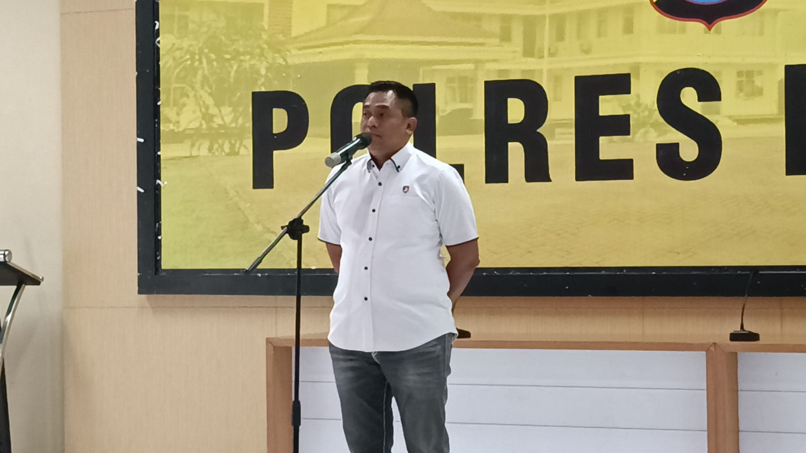 Dirreskrimsus Polda Banten Pimpin Apel Pagi di Aula Sanika Satyawada Polres Lebak