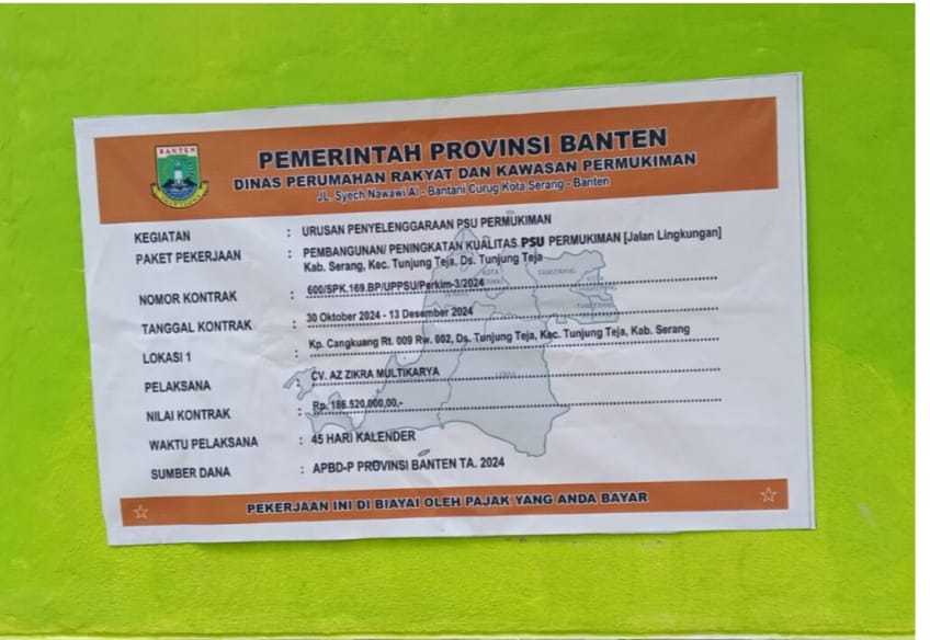 Pekerjaan Paving Blok di Desa Tunjung Teja Diduga Asal-Asalan