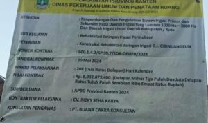 Jadi Sorotan Tajam, Proyek Rehabilitasi Jaringan Irigasi D. I Cibinuangeun Bakal di Kaji Forwatu Banten