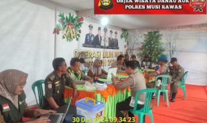 Polres Musi Rawas Bersama Stakeholders Lainnya Tetap Siaga Di Pos Pam Natal Dan Tahun Baru 2025