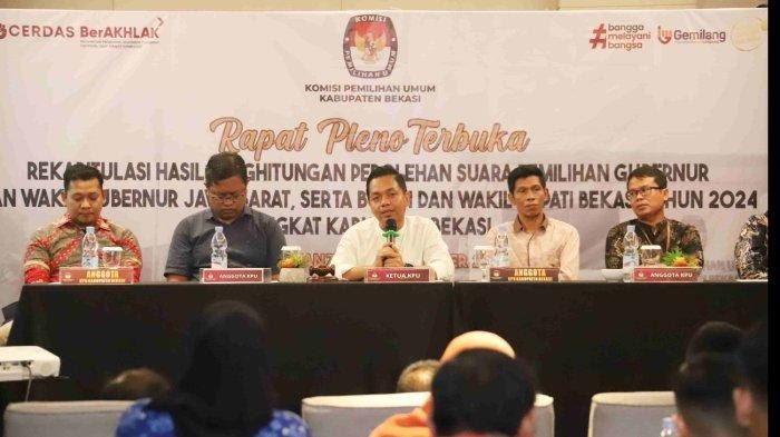 Tersisa 2 Kecamatan Lagi Rekapitulasi Suara Pilkada Kabupaten Bekasi 2024 