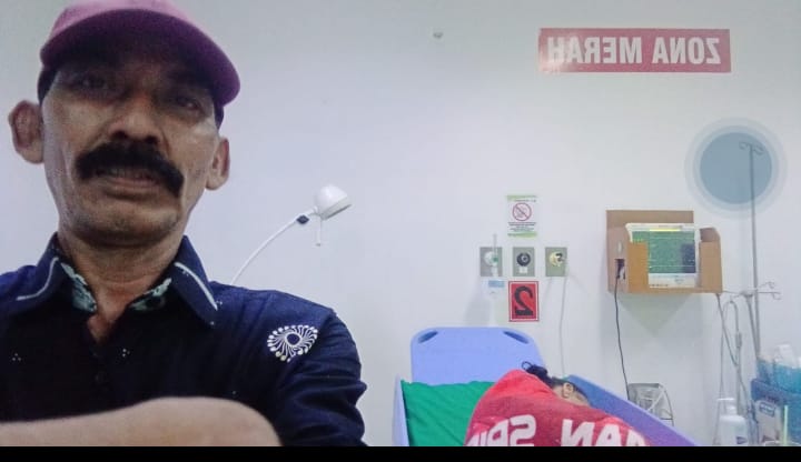 Tajul Arifin Kades Banjarsari Bawa Warganya Kerumah Sakit Asrama Haji Pondok Gede
