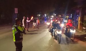 Polres Kediri Kota Berikan Pengamanan dan Pengawalan Terhadap Rombongan Pesilat yang Melintasi Wilayah Hukumnya