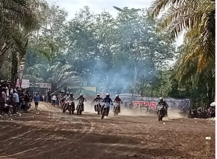 Polres Musi Rawas Kawal Pengamanan Kompetisi Grass Track Open se-Kabupaten Musi Rawas