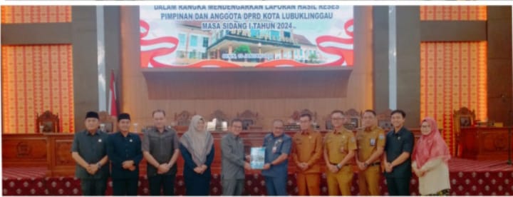 DPRD Kota Lubuk Linggau Gelar Rapat Paripurna Dalam Rangka Mendengarkan Laporan Hasil Reses