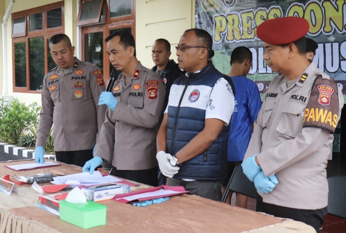 Polres Musi Rawas Release Ungkap Kasus Narkoba Yang Viral, MA Akui Penguasaan Ekstasi 153 Butir dan Terima Upah