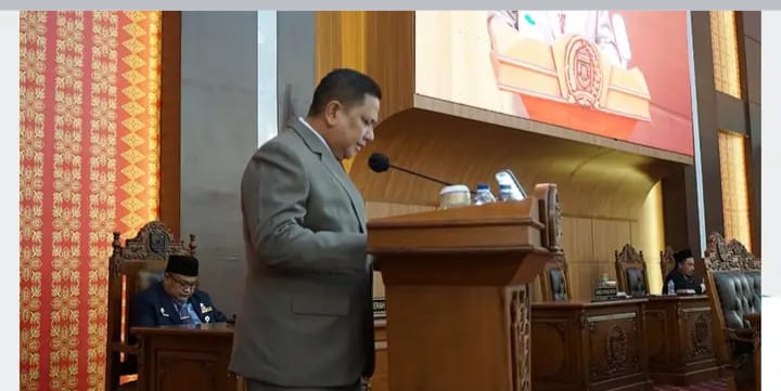 Pj Wako Hadiri Rapat Paripurna Pengumuman Wako-Wawako Lubuk Linggau Terpilih