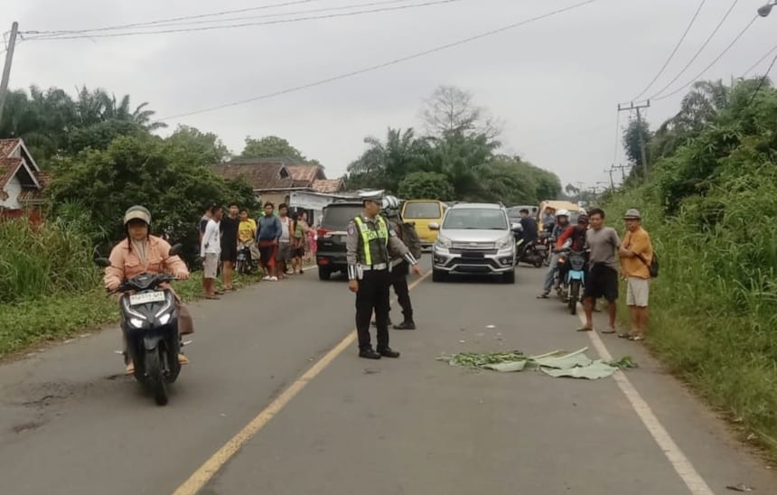 Lakalantas di Jalinsum Simpang Gegas Temuan, Satlantas Polres Musi Rawas Sigap Olah TKP