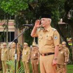 H.Rustam Effendi Jadi Pembina Apel Akbar Pasca Dilantik Sebagai Wakil Wali Kota Lubuk Linggau Periode 2025-2030