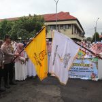 Dalam Rangka Sambut Bulan Suci Ramadhan 1446 H, Polres Lubuk Linggau Lepas Pawai Pelajar Yayasan Nida’ul Jannah