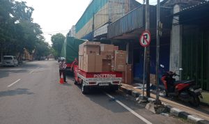 Parkir Sembarangan, Satlantas Polres Kediri Kota Kembali Tindak Pengemudi di Jalan Yos Sudarso