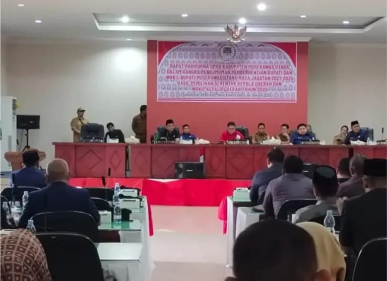 Paripurna DPRD Muratara Pemberhentian Masa Jabatan Bupati dan Wakil Bupati