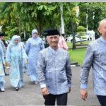 Wako, Wawako, Forkopimda dan Jajaran Pemkot Lubuk Linggau Silaturahmi ke Gubernur Sumsel