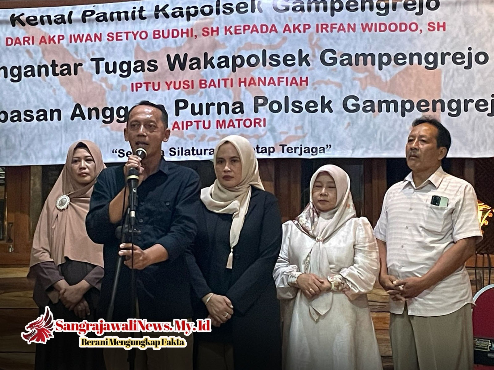 Kenal Pamit Kapolsek Gampengrejo Berlangsung Khidmat, Ini Pesan dan Harapan AKP Iwan Setyo Budhi